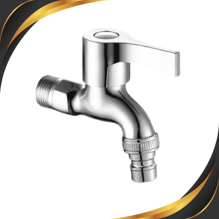 Kran Alfiro 004 BR CH – Kran Mesin Cuci/Outdoor Brass 1/2 Inch, Kran Taman Berkualitas, Kuat, Tahan Lama. - Gambar 3